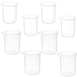 8 Pcs Small Measuring Jug, 100ml and 50ml Measuring Cups, Cup with Scale Lines, Transparent Liquid Measuring Jugs for Baking, Cooking, and Lab Experiments