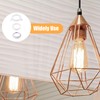 NAYAGOGO 8 Pack White Lamp Shade Reducer Ring Set -3