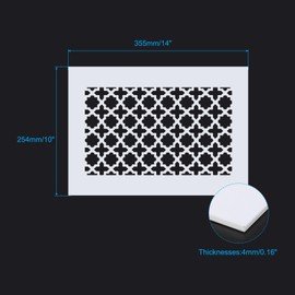 PATIKIL Air Vent Cover Grille for 11.5"x7.5" Duct Opening, Acrylic Glass (PMMA) Decorative Wall Ceiling Hole Cover Register for Home Ventilation Decor