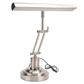 Piano Light, Retro Lamp Bankers Lamp, 2700K, Touch Dimmable Music Stand Light Retro Piano Lamp for Reading Piano Bedside, Eye Guard Double Lamp Arm Design (US Plug)