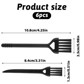 6pcs Anti Static ESD Brush for PC Lab Cleaning Brush for Keyboard, Electronics Cleaner Brushes Computer Keyboard, Small Portable Cleaning Kit for Printer Cleaner Gap Vent Track Narrow Space