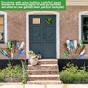 HEYTIMI 2 Pcs 12 Metal Wine Bottle Tree Garden Outside