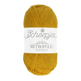 Scheepjes Metropolis Yarn - 50g Ball - Color 040 Dhaka | Soft Wool & Nylon Blend for Knitting, Crocheting