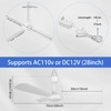 bestmoument 28-Inch Outdoor Ceiling Fan for Gazebo Indoor/Outdoor RV Camping