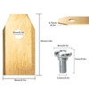 AGAKY Titanium Blades, 30x Replacement Titanium Blades, Lawn Mower Cutting