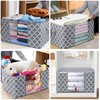 WISELIFE Storage Bags 100L 3-Pack Large Blanket Clothes Organization and