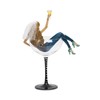 H2Z tableware 73741 "Last Night Out Girl" Champagne Glass, 10