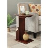 Convenience Concepts Designs2Go Abby Magazine C End Table, Mahogany