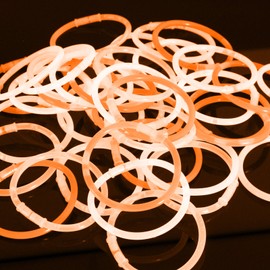 Glow Sticks Glow Bracelets 100 Premium Quality Glowsticks - Orange