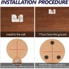 Dartboard Bracket Hanging Kit - Dartboard Fixing Accessory Kit -
