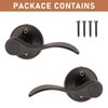 Probrico 2 Pack Dummy Door Lever Wave Style Leverset Right