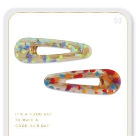 Coco + Carmen Arielle Hair Clip - Red and Blue - One Size