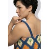 Ulla Popken Tankini, Enya, Hawaiian Chess Set, Blu Balena, 46-48