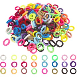 BetterJonny Children's Hair Rubber Baby Hair Rubber Small Kids Hair Accessories Cute Girls Hair Ornaments Colorful Rubber Kids Small Hair Rubber Large Capacity Set of 500