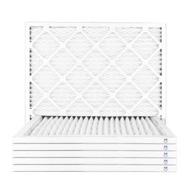 Filters Fast 20x21x1 Air Filter MERV 8, 1" AC Furnace Air Filters, Made in the USA, Actual Size: 19.75"x20.75”x0.75”, 6 Pack
