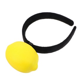 FOMIYES Funny Fruit Plush Hair Hoop for Boys and Girls and Adults Lemon-themed Headband Soft and Comfortable Accessory for Holiday Parties and Dress-up Events