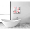 Genius Decor-Modern Wall Art Flowers and Pebble Stone Spa Pictures