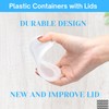 Deli Containers Plastic Containers with Lids for Food, (8 oz