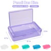 Double Layer Large Capacity Pencil Case, Translucent Plastic Hard Pencil