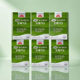 Korea Eundan Vegetable Pure Altige Omega 3 Effectiveness Yoo Jae-seok Home Shopping 60 Capsules 6 Boxes / 고려은단 식물성 퓨어 알티지 오메가3 효능 유재석 홈쇼핑 60캡슐 6박스