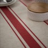 ArtBud White Red Tablecloth Cotton Linen Farmhouse Table Cover Soft