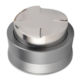 Coffee Distributor with Visible Marking Stainless Steel 4 Leaf Spiral Gravity Adaptive Coffee Distributor for 51mm Coffee Portafilter Gray