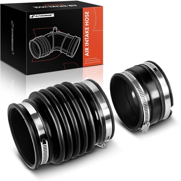 A-Premium 2PCS Engine Air Intake Hose Tube W/Clamps [fits DOHC,