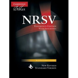 NRSV Reference Bible with Apocrypha, Black French Morocco Leather, NR563:XA