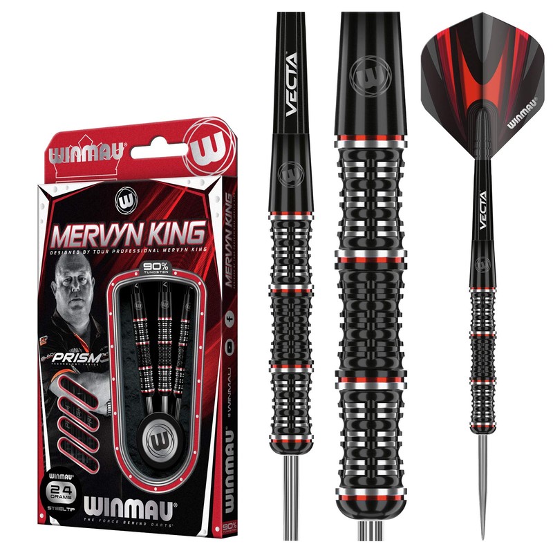 WINMAU Mervyn King Special Edition 24 Gram Professional Steeltip Tungsten