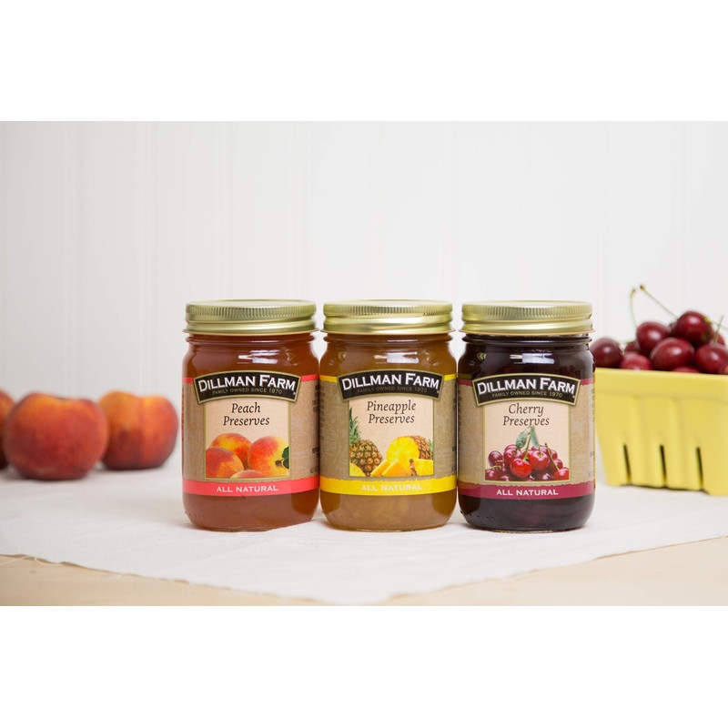 Dillman Farm Refreshing Preserves Variety Pack (6 pack)| Apricot Preserves,