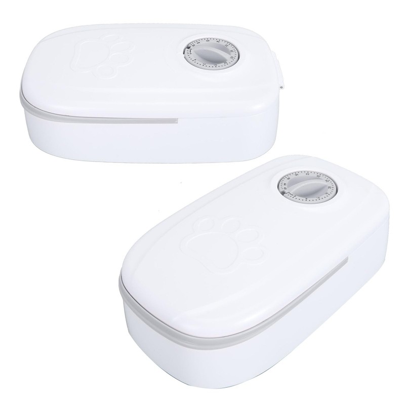 Dpofirs Automatic Cat Feeder with Ice Bag, Pet Feeder for
