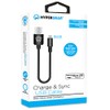 HyperGear Charge & Sync Tangle-Free Durable Micro USB Cable 6in/15cm.