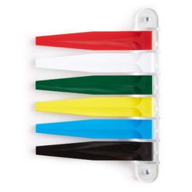 Kull Industries Exam Room Flags | Medical Door Flags for Doctors Offices, Hospitals and Clinics | Primary Colors, 6 Flag System, 7" Long