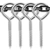 AUGHOA 5 Inch Heavy Duty Stainless Steel Eye Bolts, 4