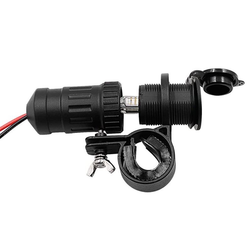 VeVaad Accendisigari per moto, 12-24V 240W Presa di alimentazione con