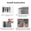 Patio Heater Reflector Shield, Upgraded 12" Height Heat Focusing Reflector