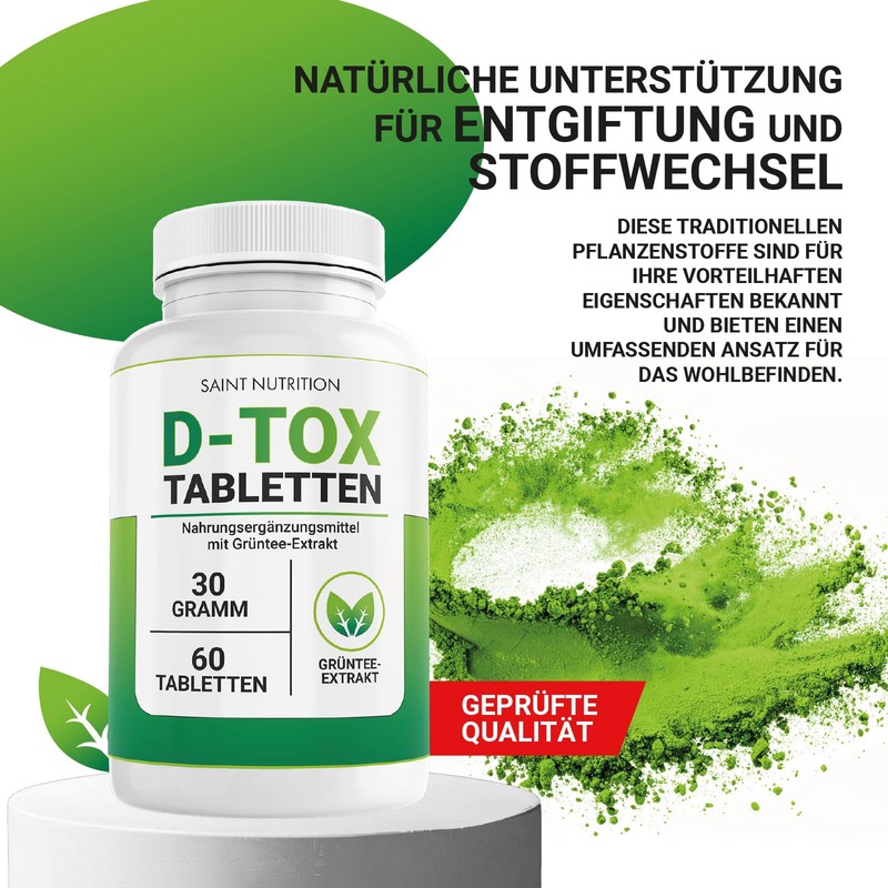 Saint Nutrition D-TOX - Detoxification Treatment - Highly Concentrated Dietary