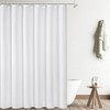 UFRIDAY White Extra Long Shower Curtain 84 inches Long,Washable Fabric