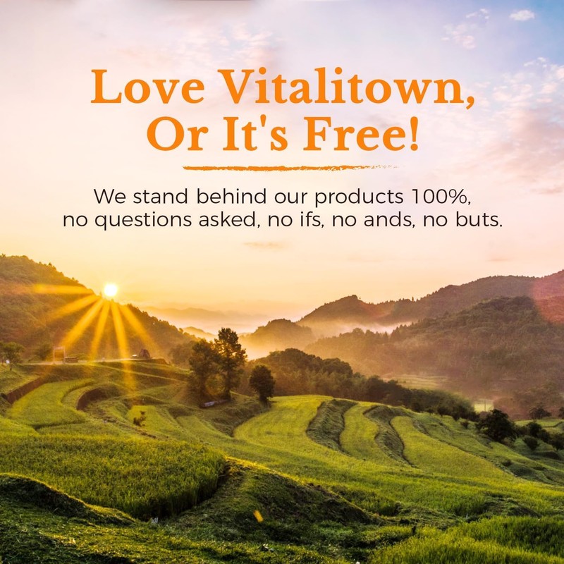 Vitalitown Vitamin C Complex 1000mg with Rose HIPS, Bioflavonoids, Turmeric