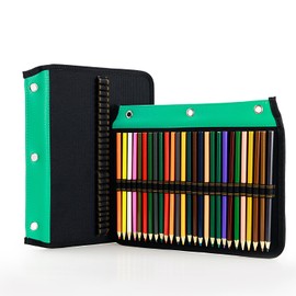 Youshares 54 Slots Pencil Sleeve - Binder Designed Pencil Side Compatible with 216 Slots Pencil Case for Watercolour Pencil, Gel Pen & Cosmetic Brush