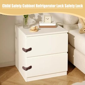 Child Locks - 10X Child Proof Cabinet Door Lock,Sturdy Removable Secure Kids Proofing Baby Stuff For Ovens Drawers Kitchen Cabinets Fridge Furniture Bathroom Closet