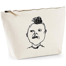 Hippowarehouse Quiff guy illustration printed make up cosmetic wash bag 18x19x9cm