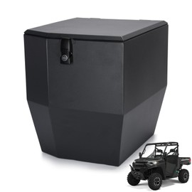 TOPOWN Metal UTV Under Seat Storage Box 8.5GAL Compatible with Polaris Ranger XP 1000 2018 2019 2020 2021 2022 2023 2024, Dual Bin Dry Storage Box Anti-Theft Lock, Replacement for #2882910