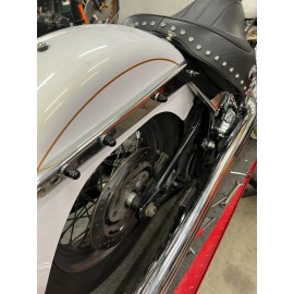 DIY Harley Softail 2003 - 2005 FXSTB BLACK ACORN chrome Rear Fender Strut Bolts 716