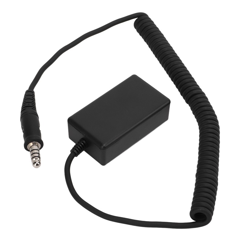 150cm/59.06in Universal Aviation Headset Cable Adapter Helicopter U174 Male to