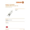 OSRAM 2X OSRAM Oven HALOPIN 25W G9 Halogen Capsule Bulb
