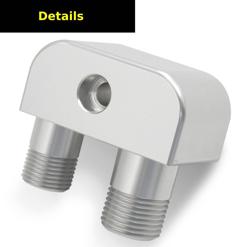 Billet Aluminum Engine Conversion A/C Line Compressor Hose Adapter Fitting