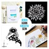 SKULLPAPER Blackliner Set, 8 x Units, Incl. Brushpen, Black, Waterproof,