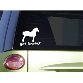 EZ-STIK got Draft HorseI742 6 inch Sticker Horse Decal