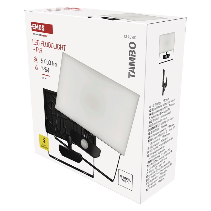 EMOS - Tambo LED spotlight with motion sensor - thin